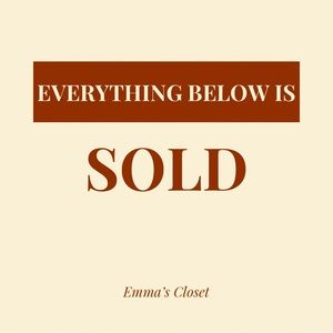 EVERYTHING BELOW THIS POINT IS SOLD